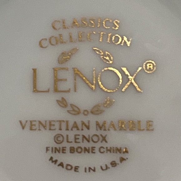 Lenox "7 Venetian Marble footed cups" - Picture 6 of 6